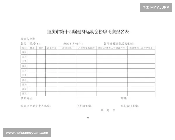 体育比赛报名通知